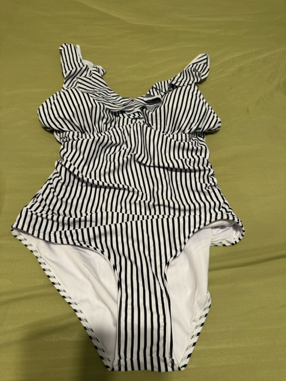 Classic Navy Stripe One-Piece Swimsuit - Women - Picture 2 of 4